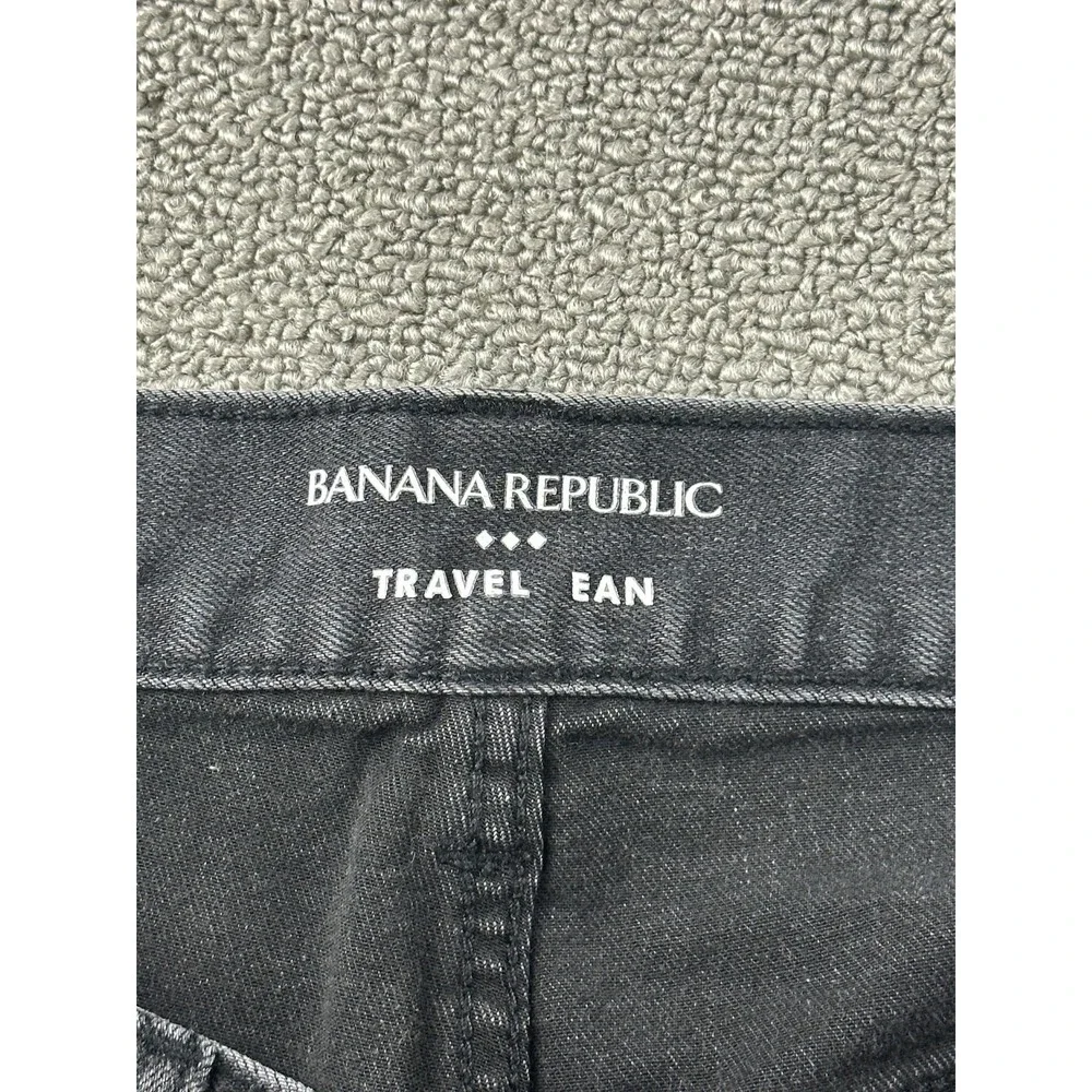 Banana Republic Jeans Men 38x32 Black‎ Travel Jean Athletic Fit Normcore Utility